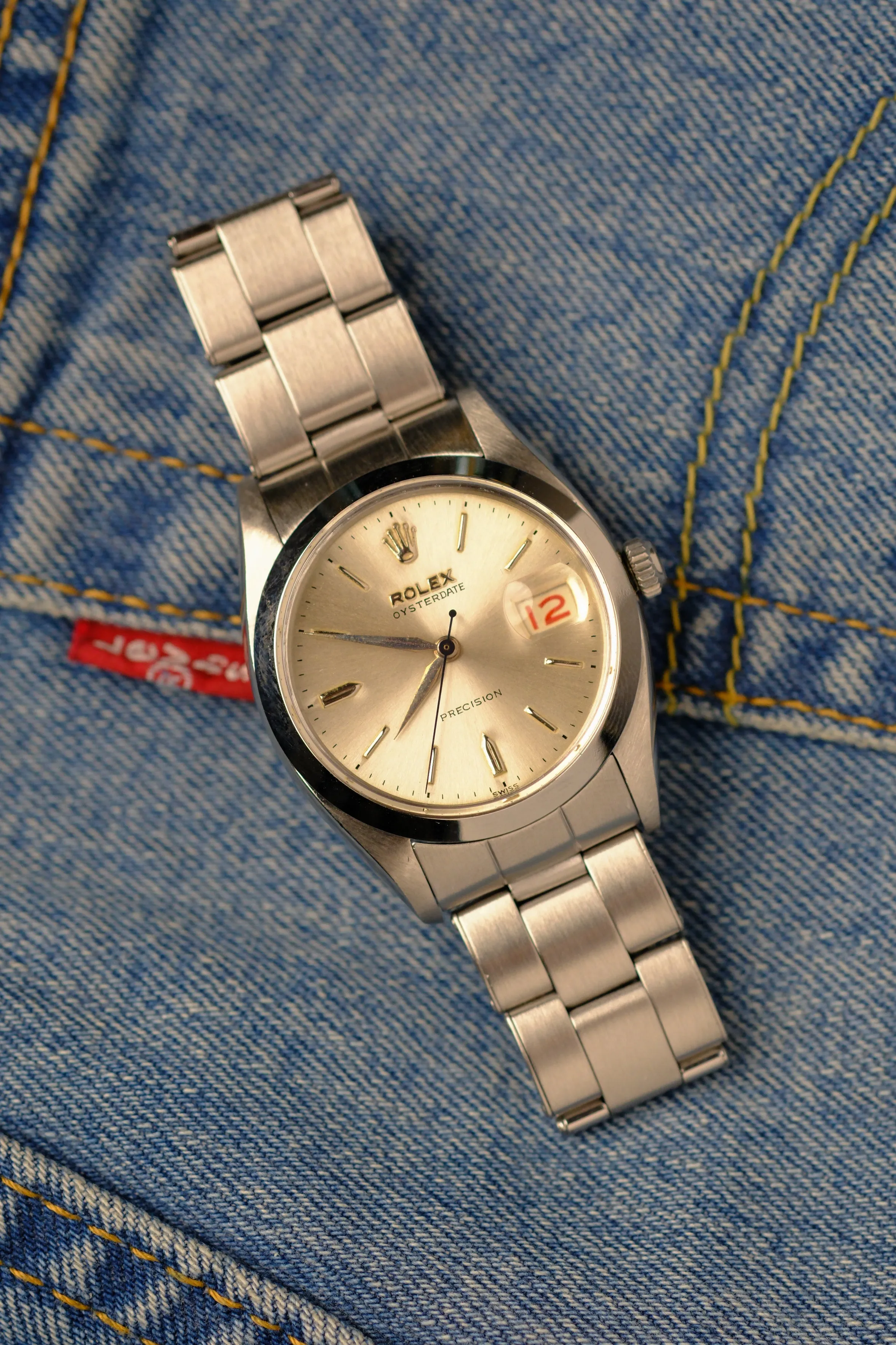 Rolex Oyster Date Precision 6494 w/Roulette Date Wheel - 1959