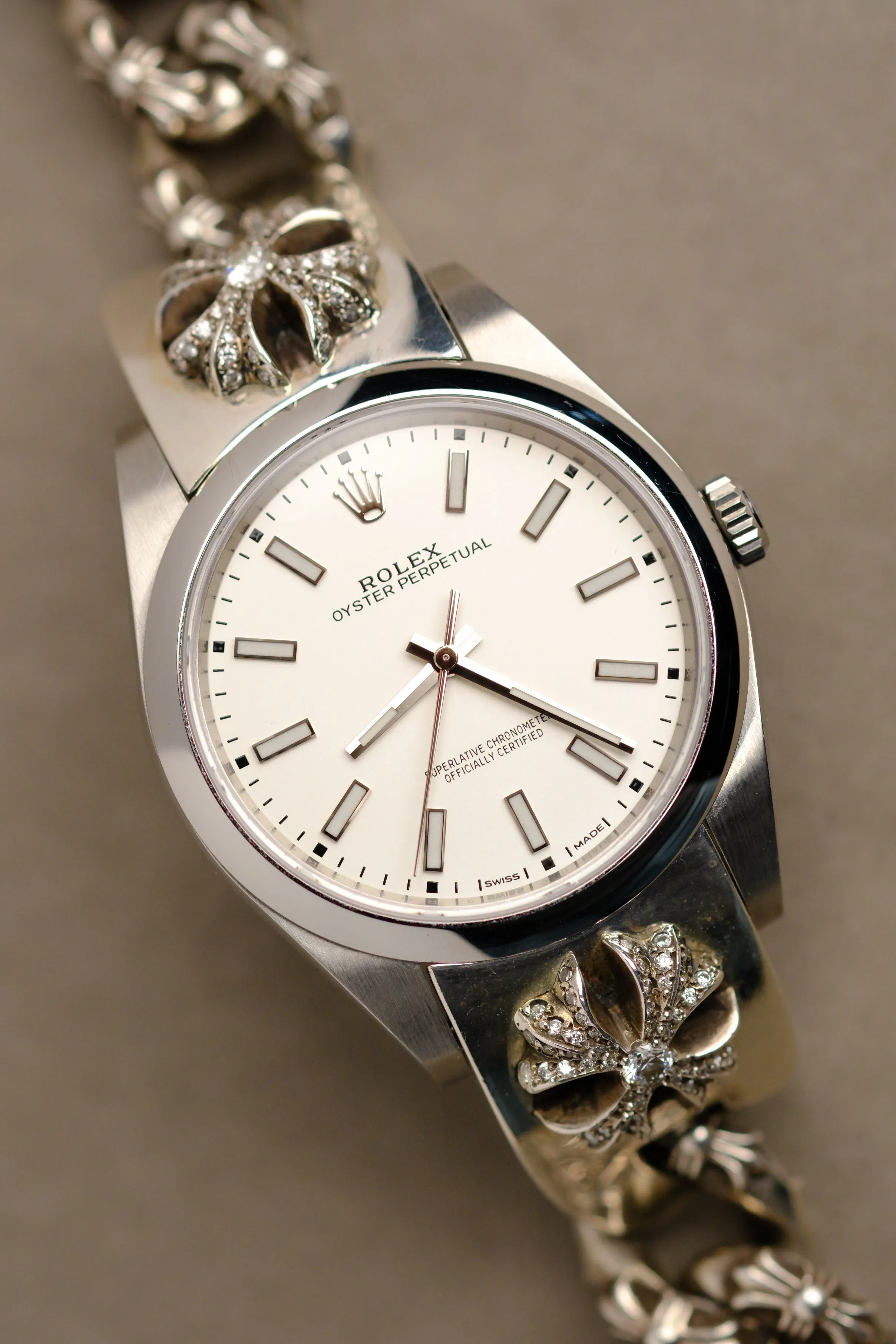 Rolex Oyster Perpetual 114300 Chrome Hearts Diamond Bracelet w/Card - 2018