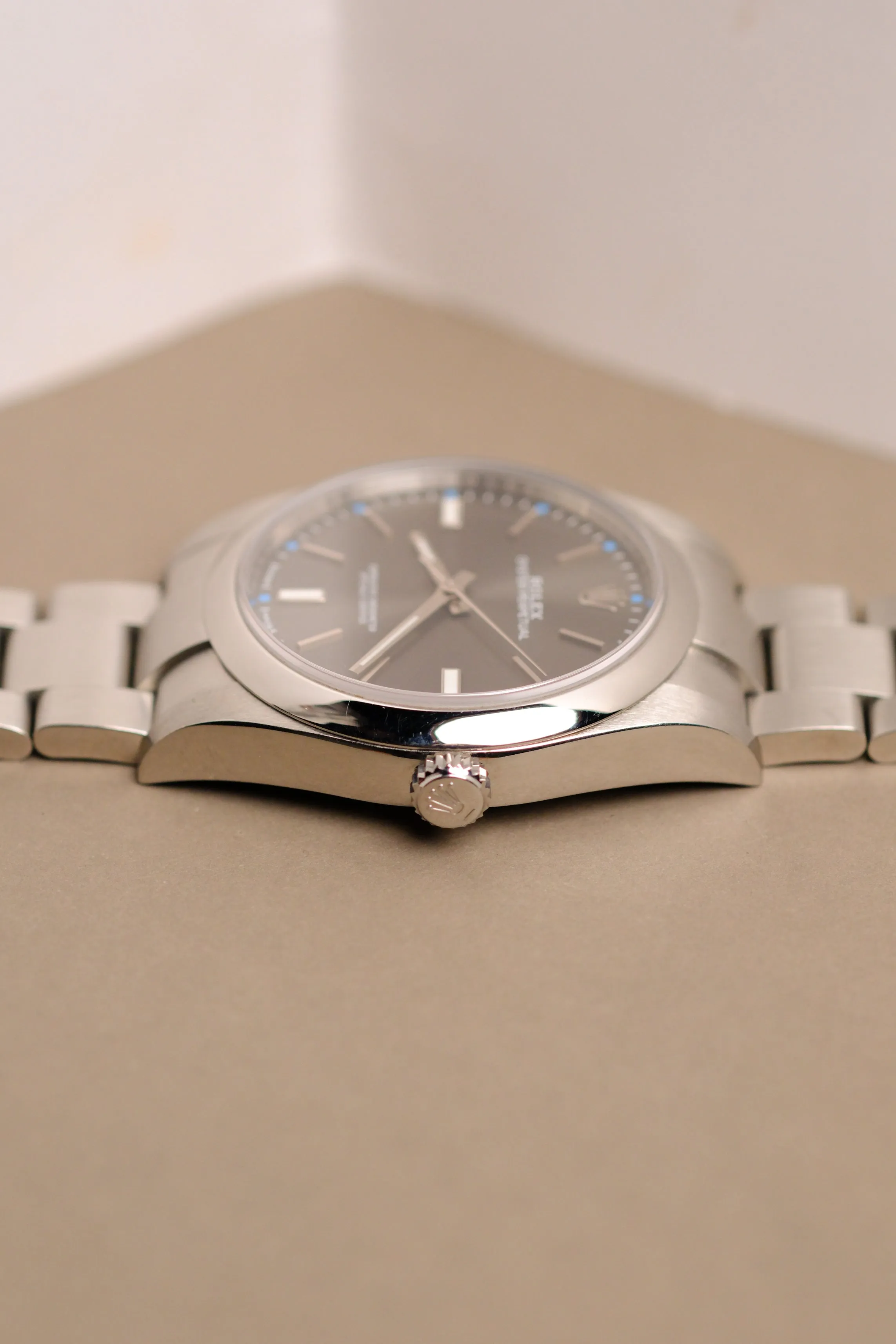 Rolex Oyster Perpetual 114300 Rhodium Dial