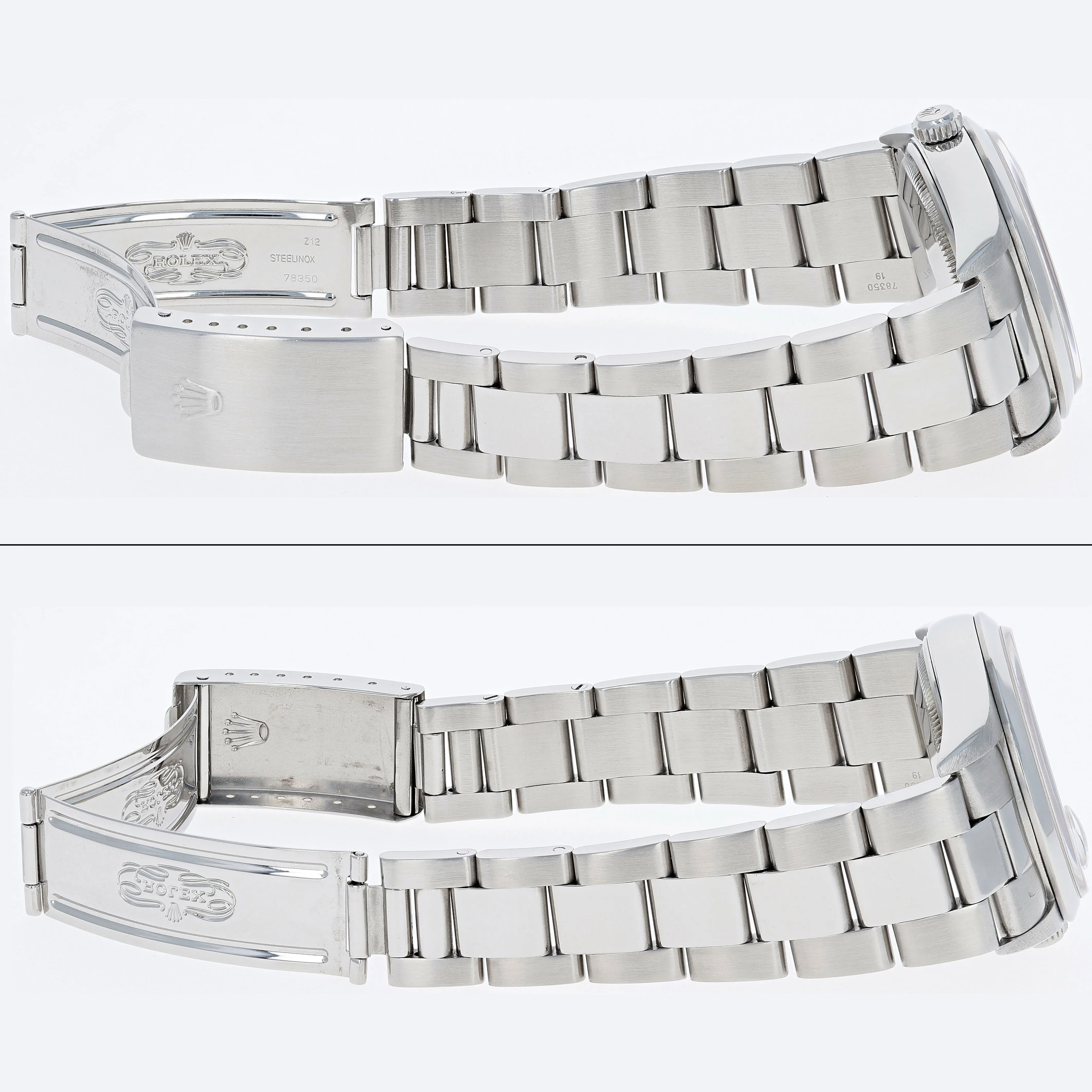 Rolex Oyster Perpetual Date 15200 White Arabic 1997 Steel 34 mm