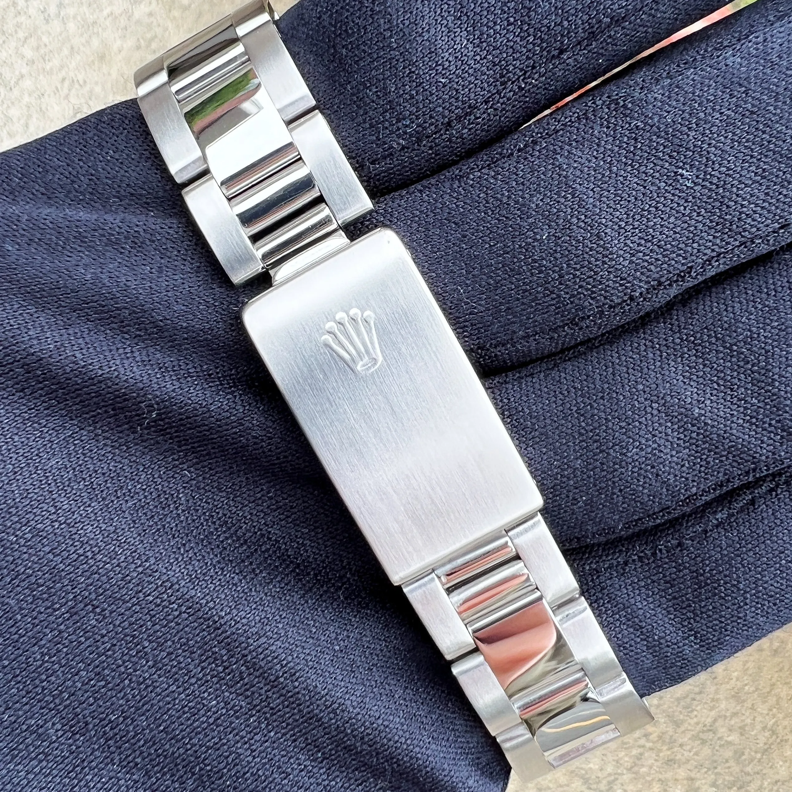 Rolex Oyster Perpetual Date 15200 White Arabic 1997 Steel 34 mm