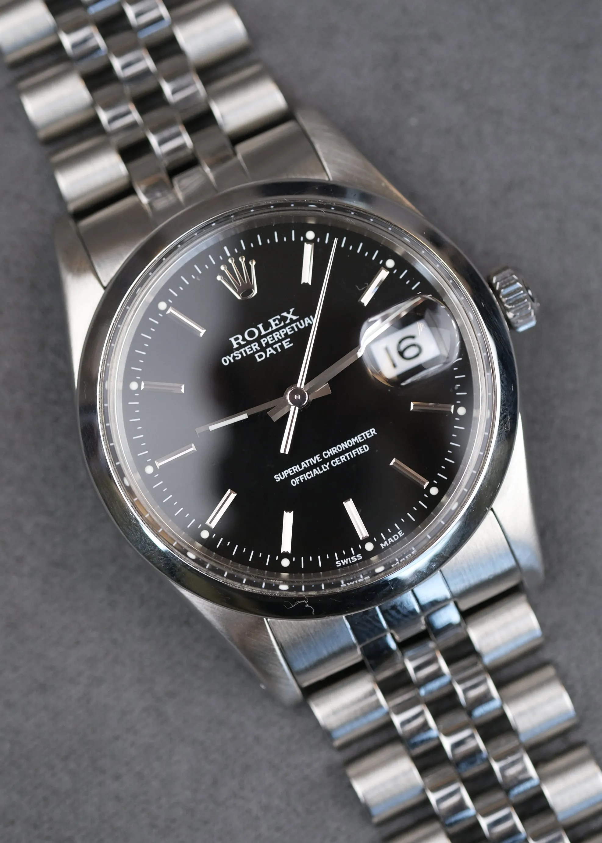 Rolex Oyster Perpetual Date Black Dial - 1981