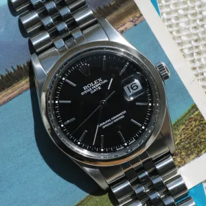 Rolex Oyster Perpetual Date Black Dial - 1981