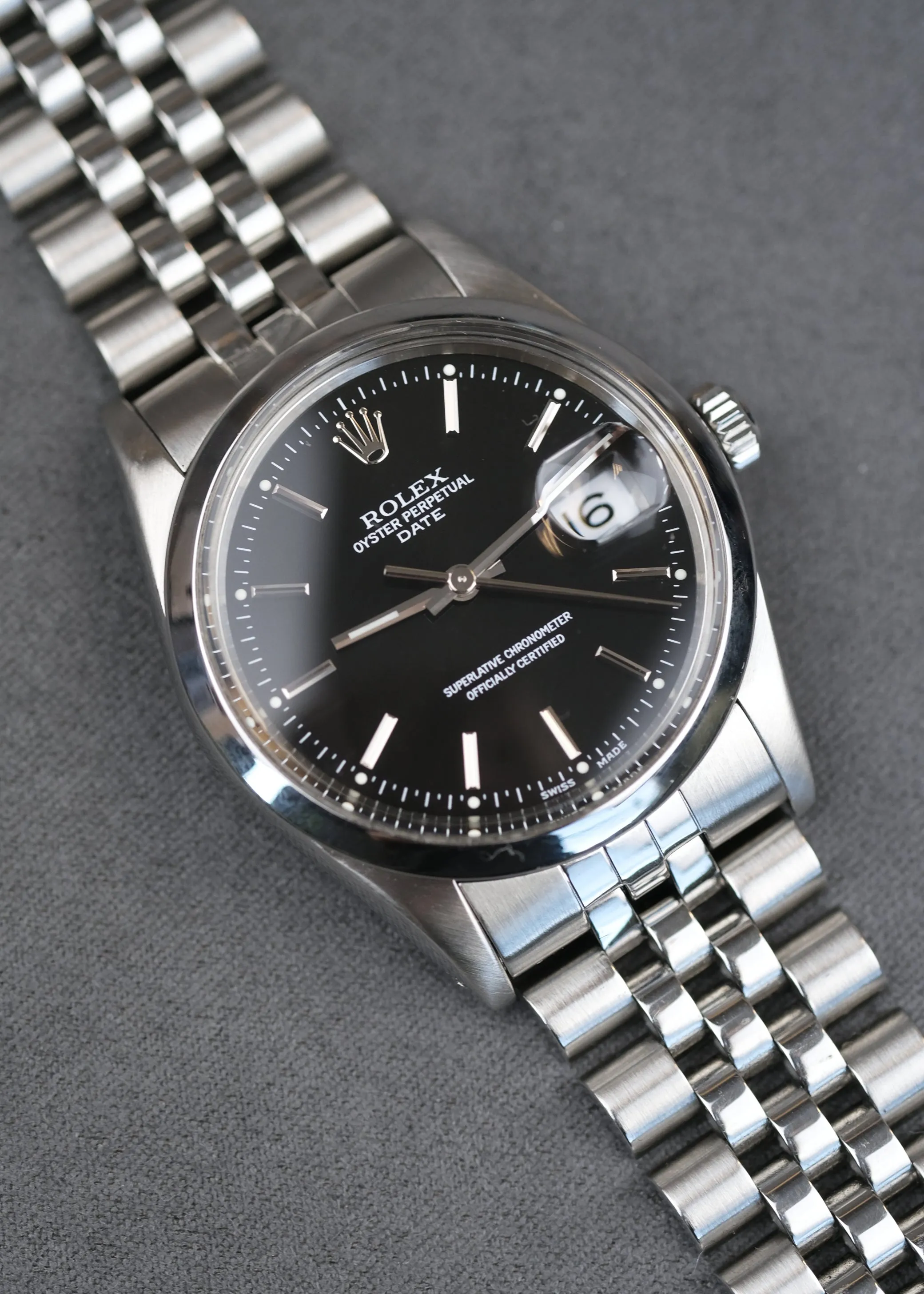 Rolex Oyster Perpetual Date Black Dial - 1981