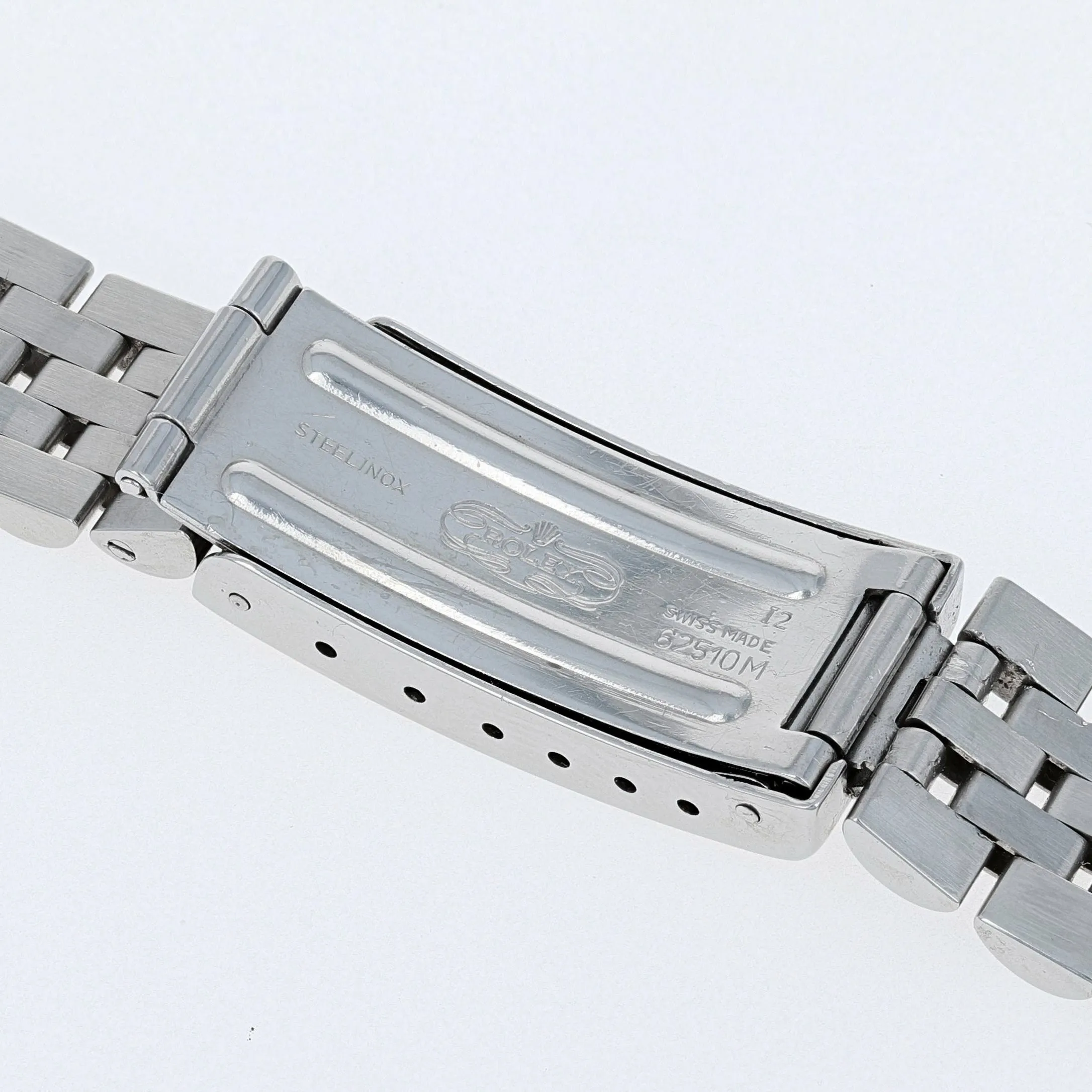 Rolex Oyster Perpetual Midsize 67480 Roman Numerals Gray Automatic c. 1986 Jubilee Steel 31 mm