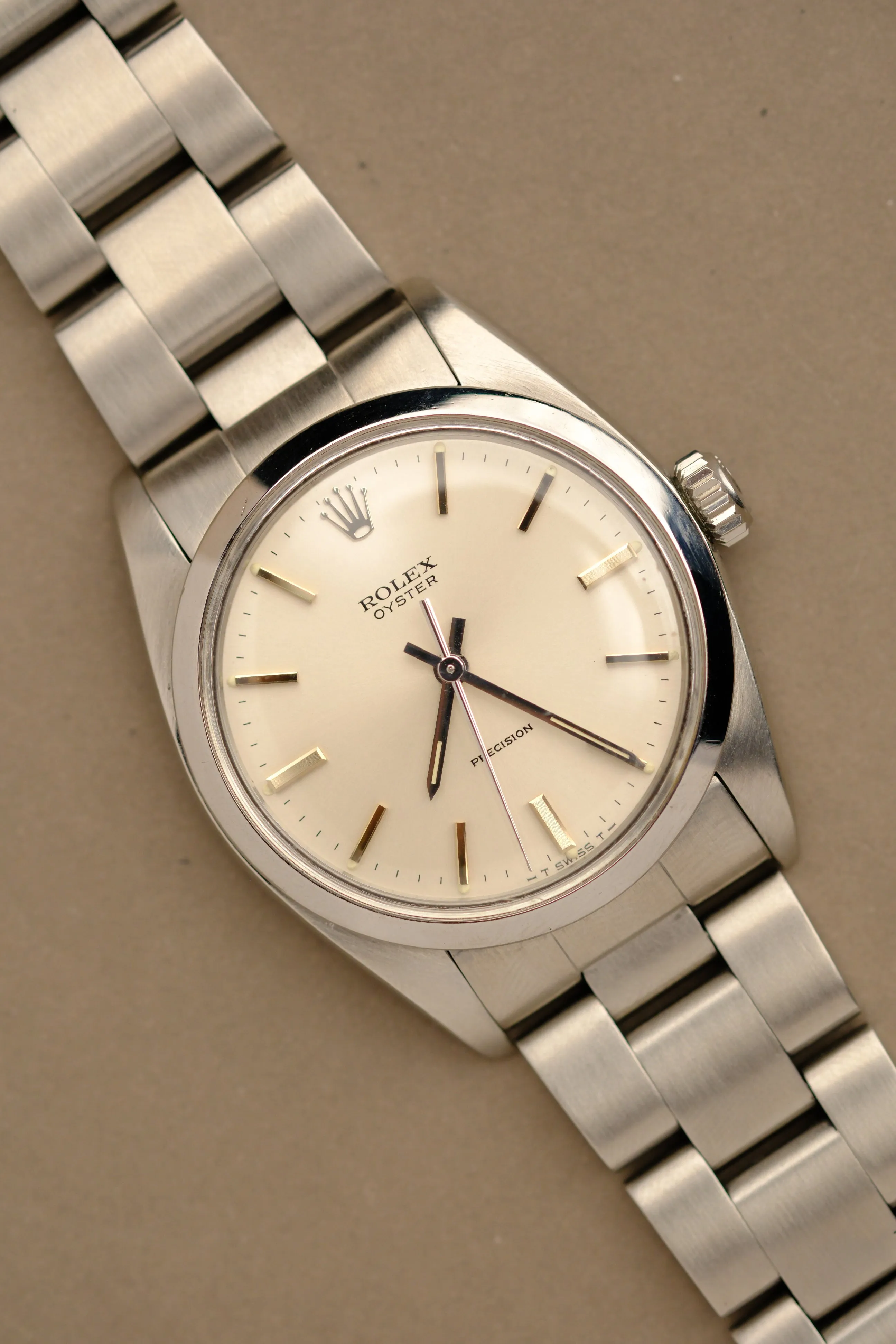 Rolex Oyster Precision 6426 Unpolished Silver Dial - 1984 (Serviced)