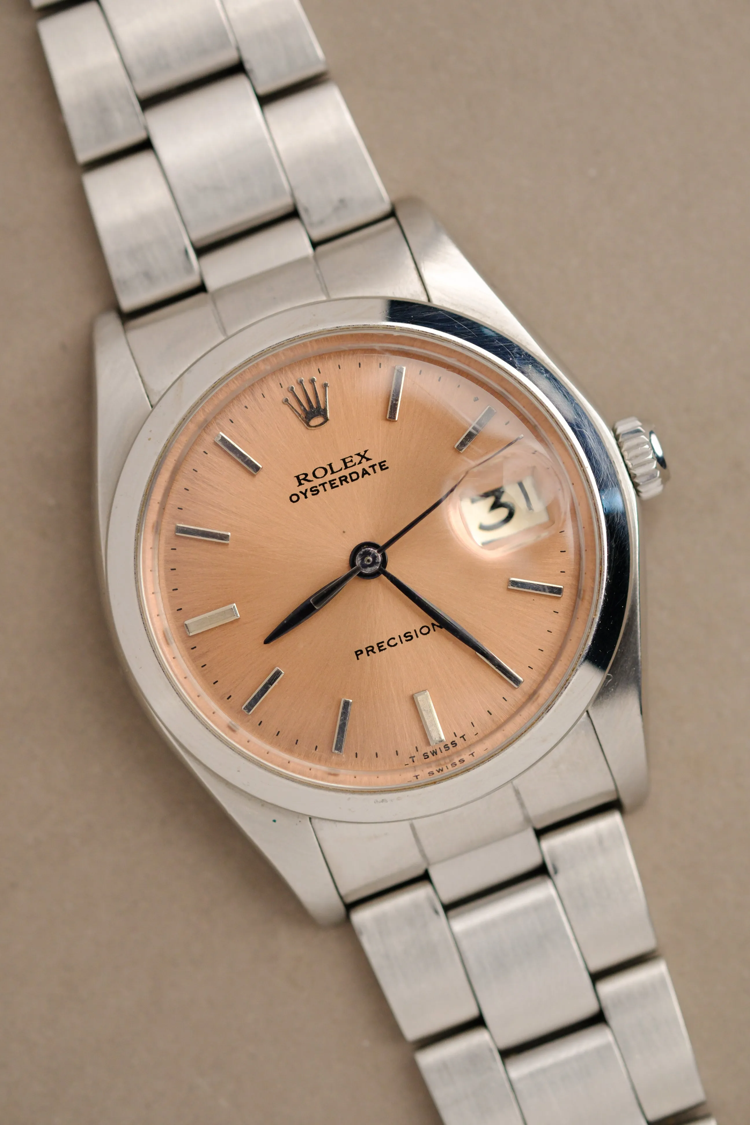 Rolex Oysterdate 6694 Pink Salmon Dial - 1979