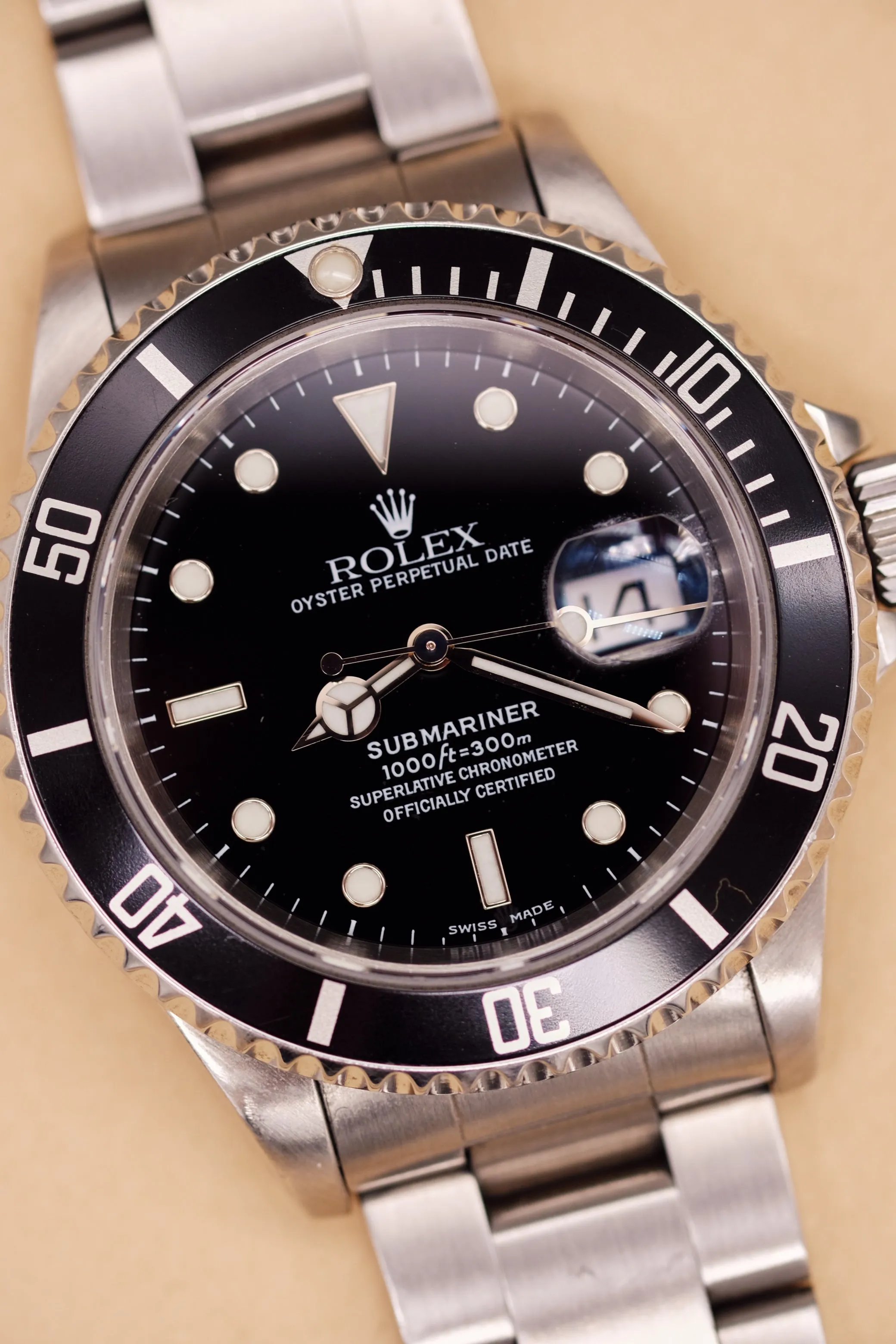 Rolex Submariner 16610 Luminova - 1999