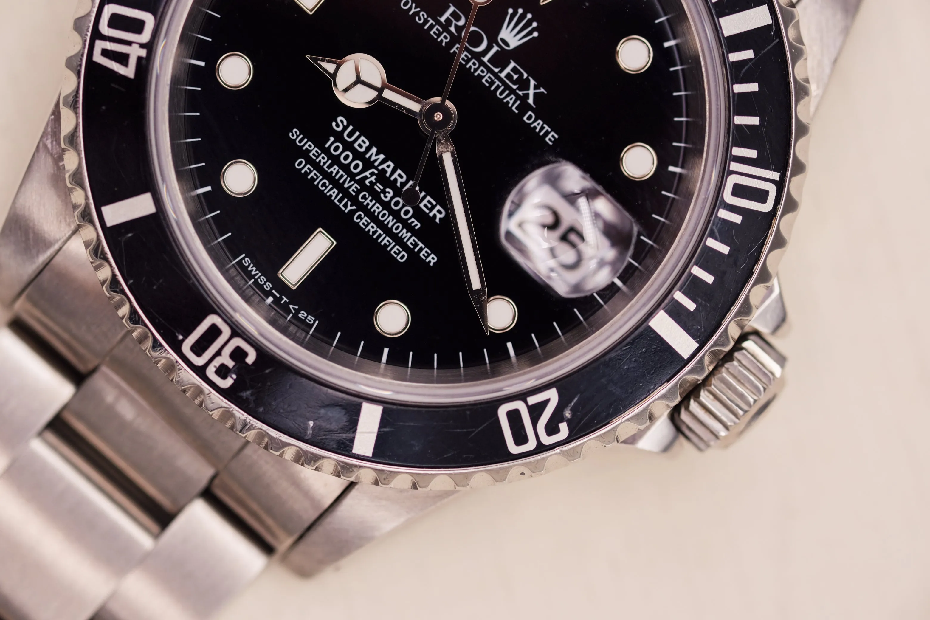 Rolex Submariner 16610 Tritium Dial Fresh Service - 1996