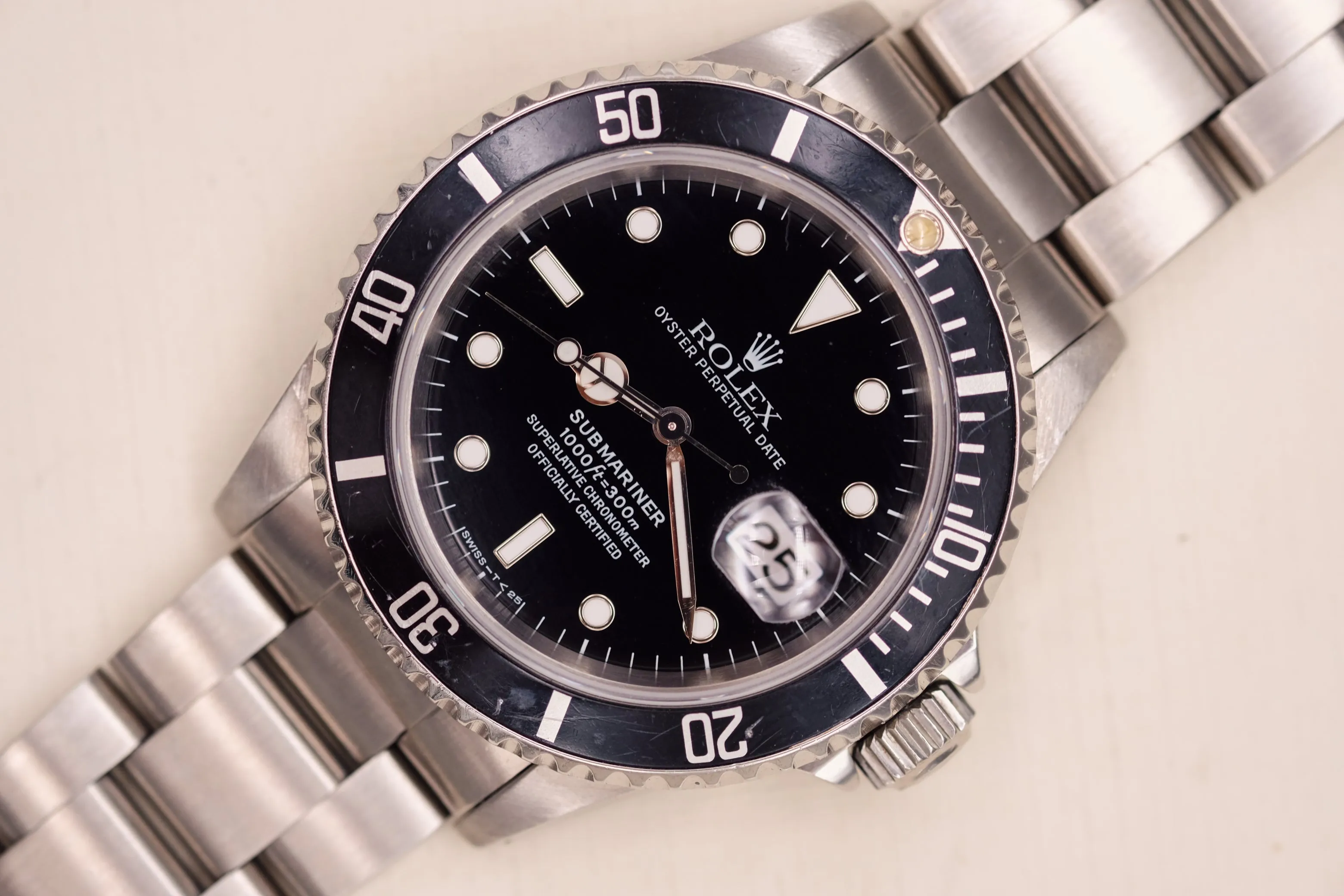 Rolex Submariner 16610 Tritium Dial Fresh Service - 1996