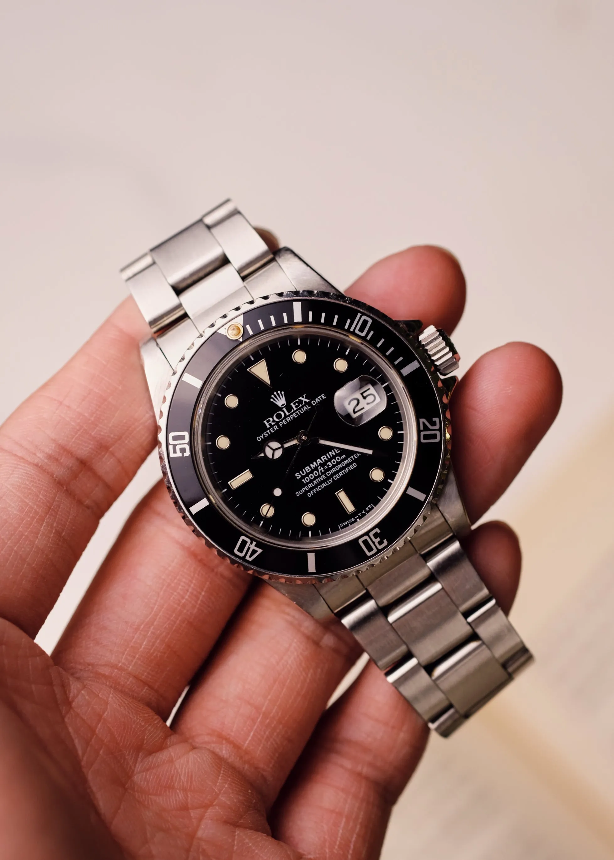 Rolex Submariner 16800 Beige Patina - 1982