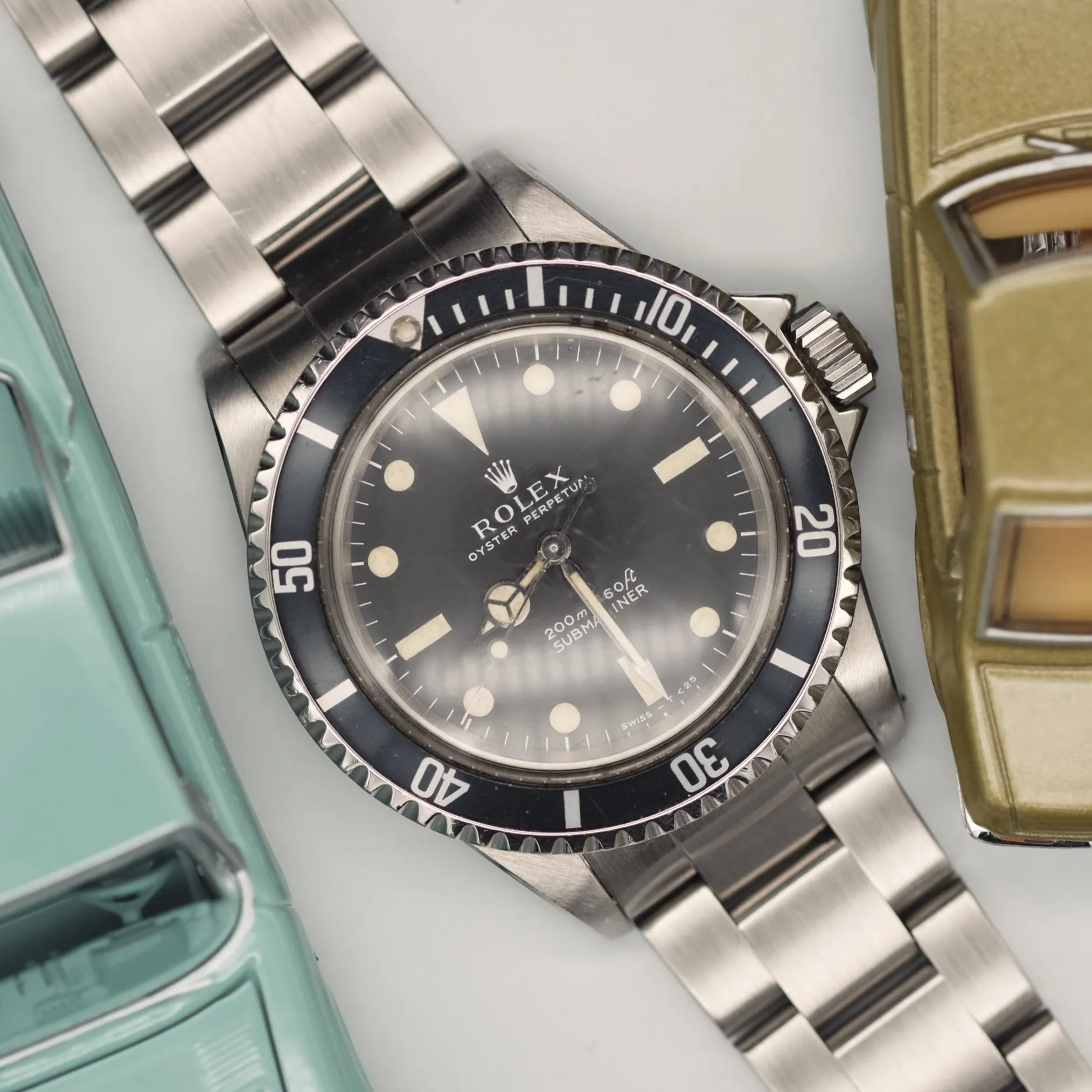 Rolex Submariner 5513 Matte Dial Tritium Zinc Sulfide 'Day-Glow' - 1967