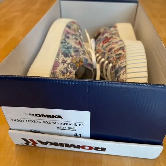 Romika suede floral sneakers boho rubber low platform NEW by Josef Seibel comfy