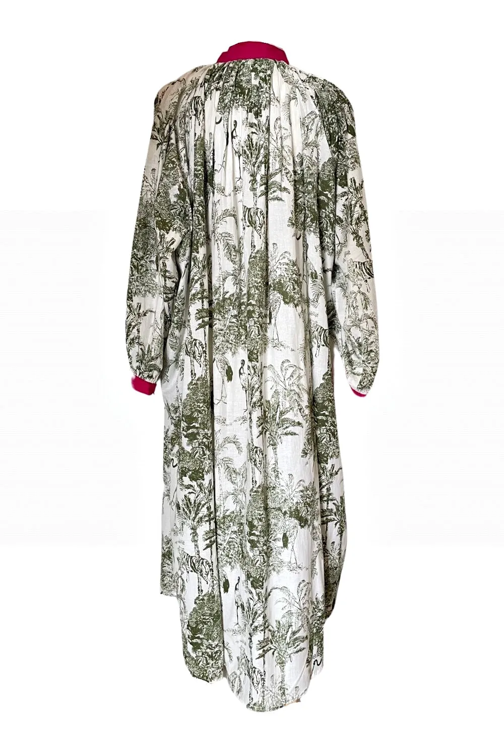 ROSELLE PHOENIX DUSTER DRESS OLIVE TOILE