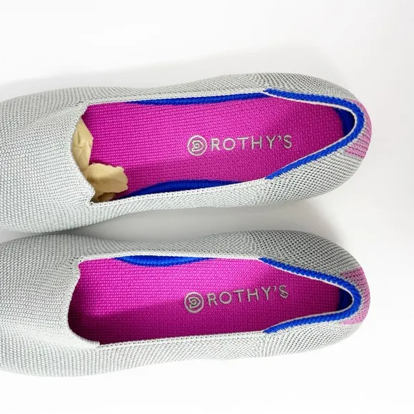 Rothy’s Kids Shiny Sparkly Loafer Iridescent Limited Edition Girls Flats