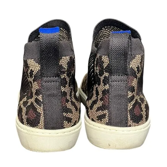 ROTHY’S The Chelsea Wildcat Textile Pull On Ankle Boots Women’s Size 9.5