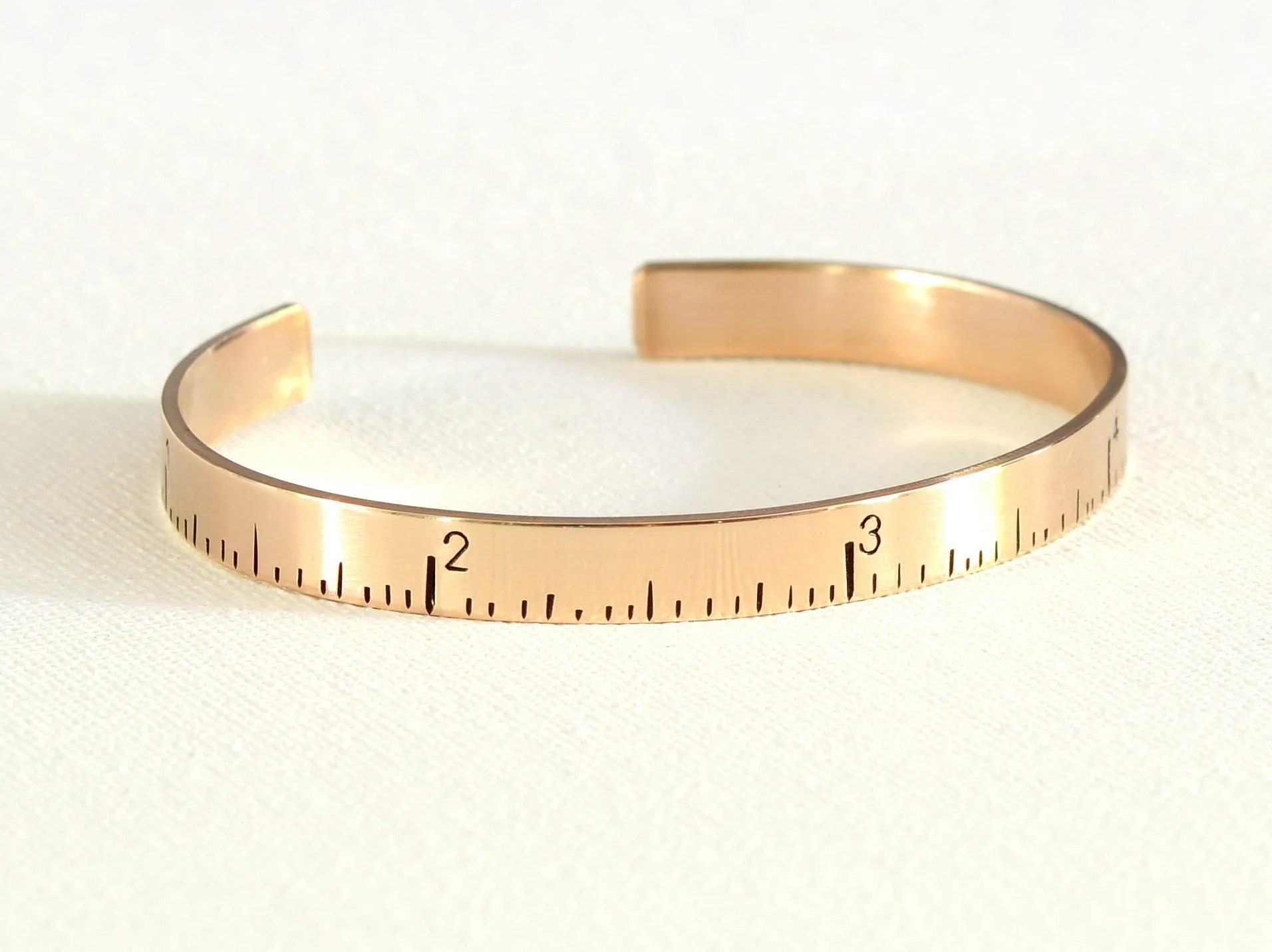 Ruler bracelet in bronze