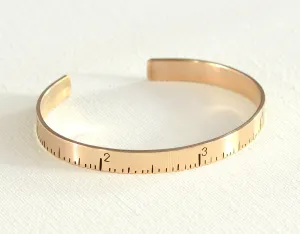 Ruler bracelet in bronze