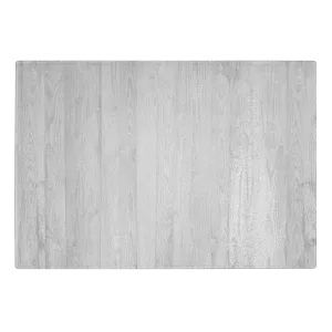 Rustic White Wood Design Tempered Glass Cutting Board