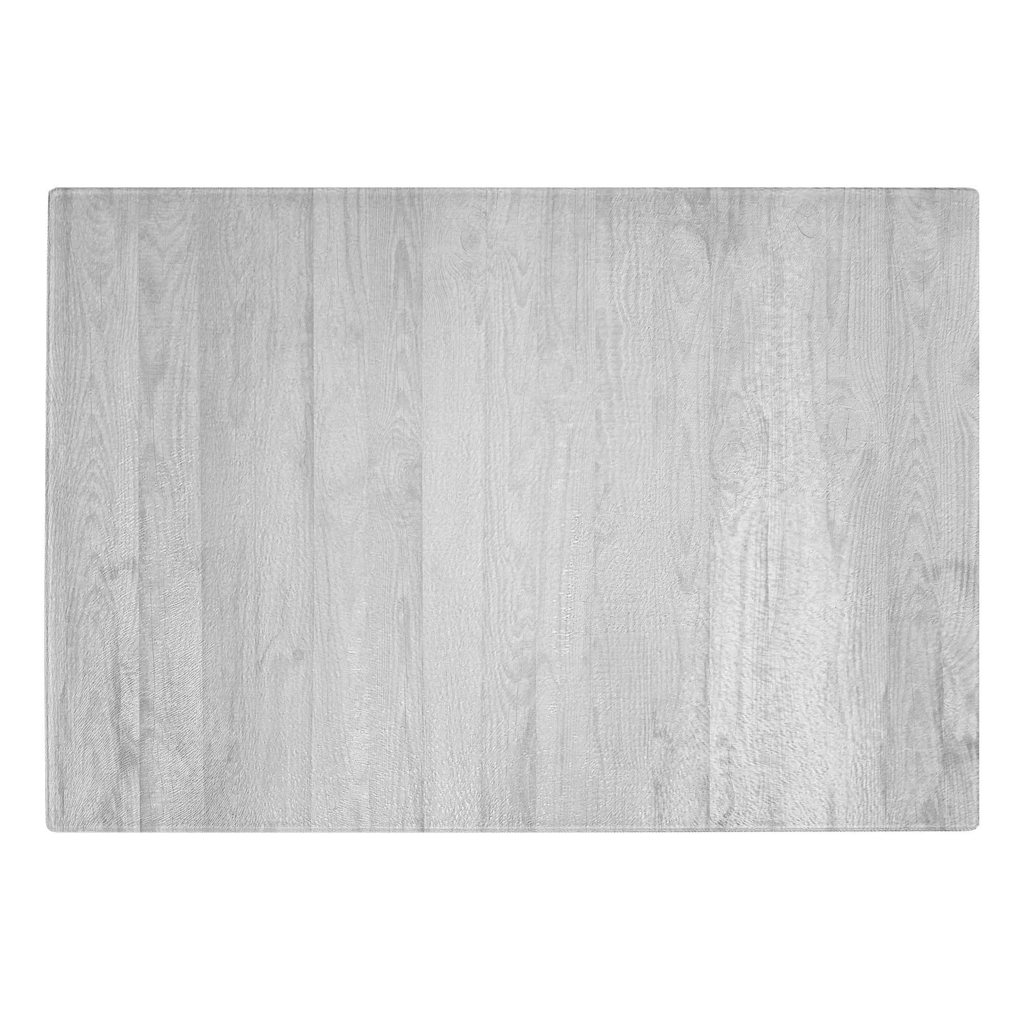Rustic White Wood Design Tempered Glass Cutting Board