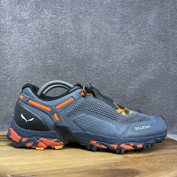 Salewa Ultra Train 2 Men's 10 Hiking Trail Running Gray Drawstring Breathable