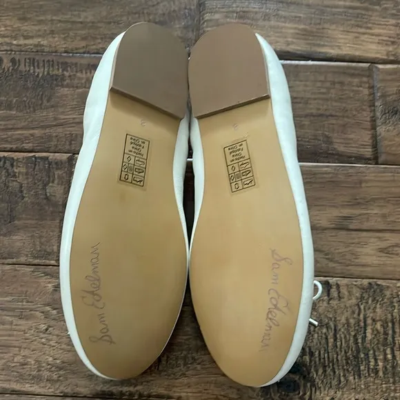 Sam Edelman Little Girls' Sam Edelman Felicia Flat Flats in White Leather size 3
