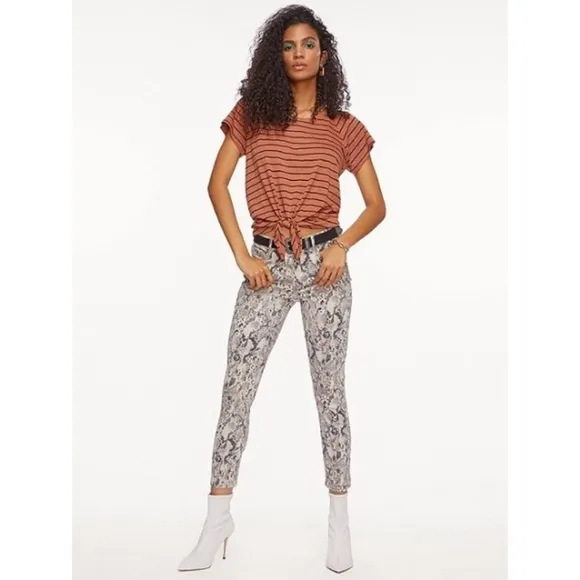 💕SANCTUARY💕 Snake Skin Print Ankle Skinny Je…