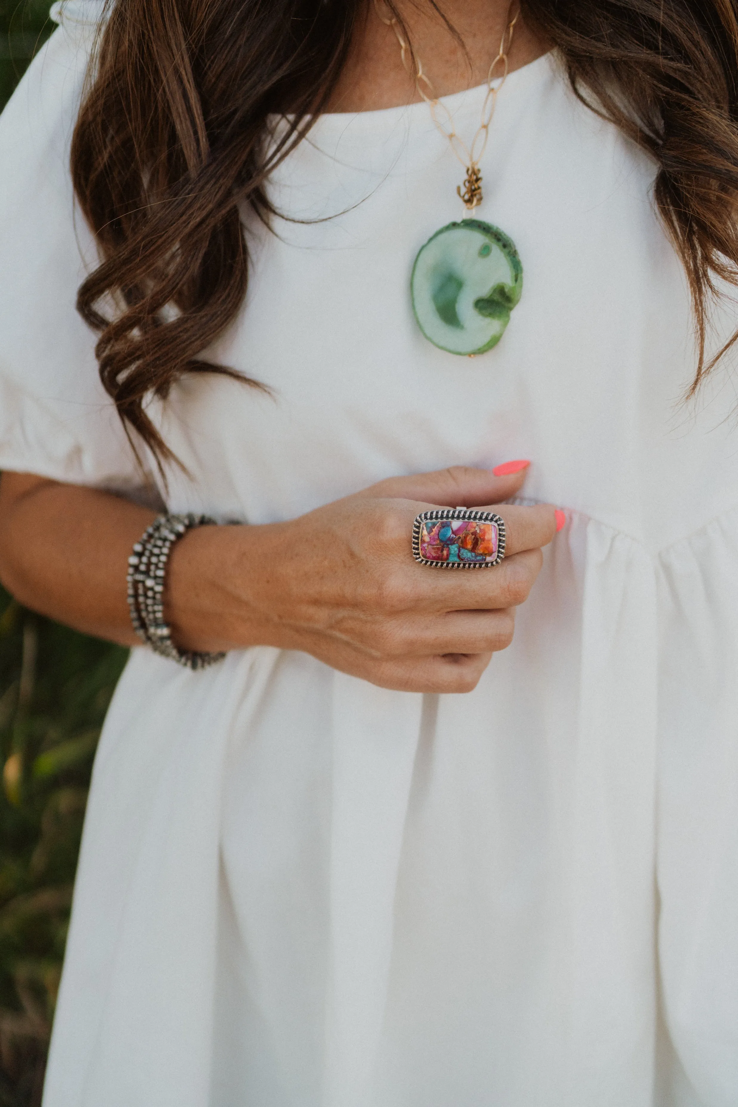 Santa Maria Ring | Pink Turquoise