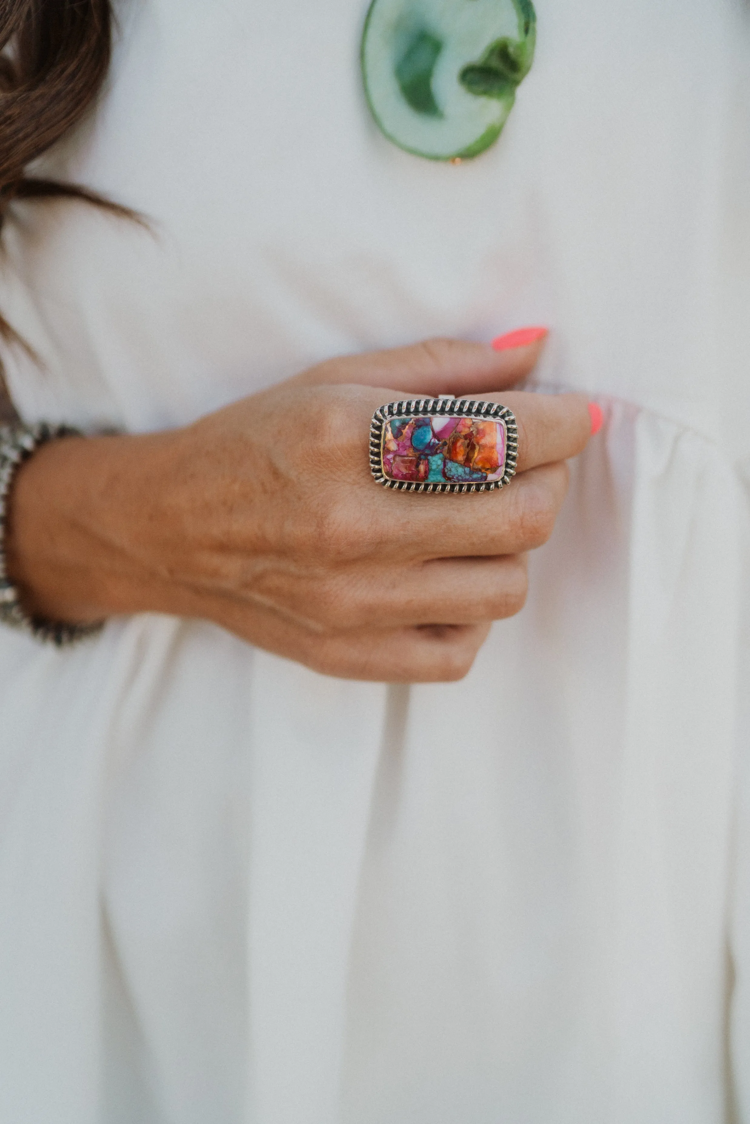 Santa Maria Ring | Pink Turquoise