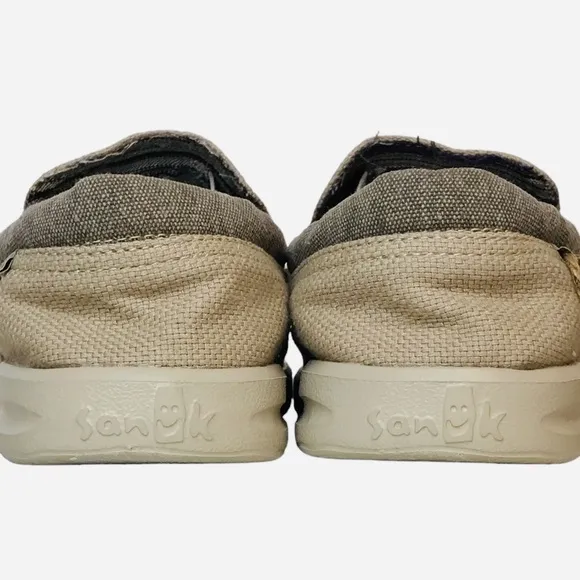 Sanuk Hi Bro Lite Hemp Sidewalk Surfer Canvas Shoes Natural Beige Mens Size 8