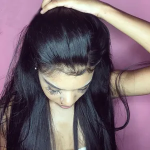 Sapphire Peruvian 360 Lace Frontal Wig Straight Wigs 360 Lace Frontal Human Hair Wigs For Black Women Lace Front Human Hair Wigs
