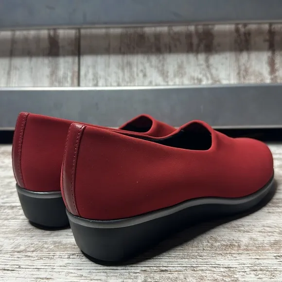 SAS Bliss Slip-On Loafer Wedge Stretch Fabric Tripad Comfort USA 2750