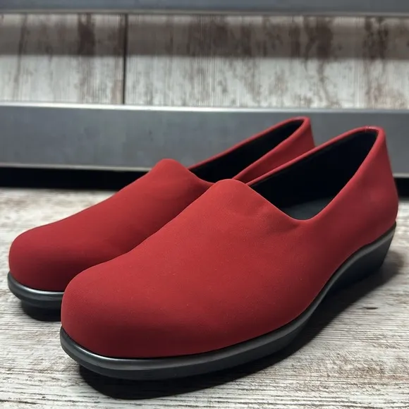 SAS Bliss Slip-On Loafer Wedge Stretch Fabric Tripad Comfort USA 2750