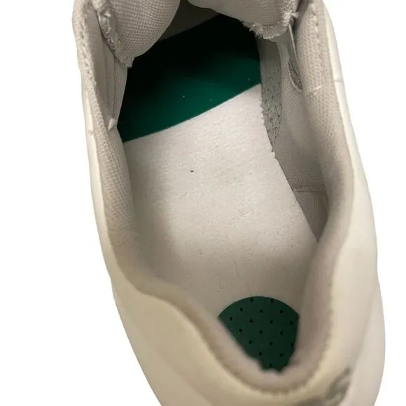 SAS Me Too White Leather Casual Athletic Walking Shoe Velcro Straps 8.5W