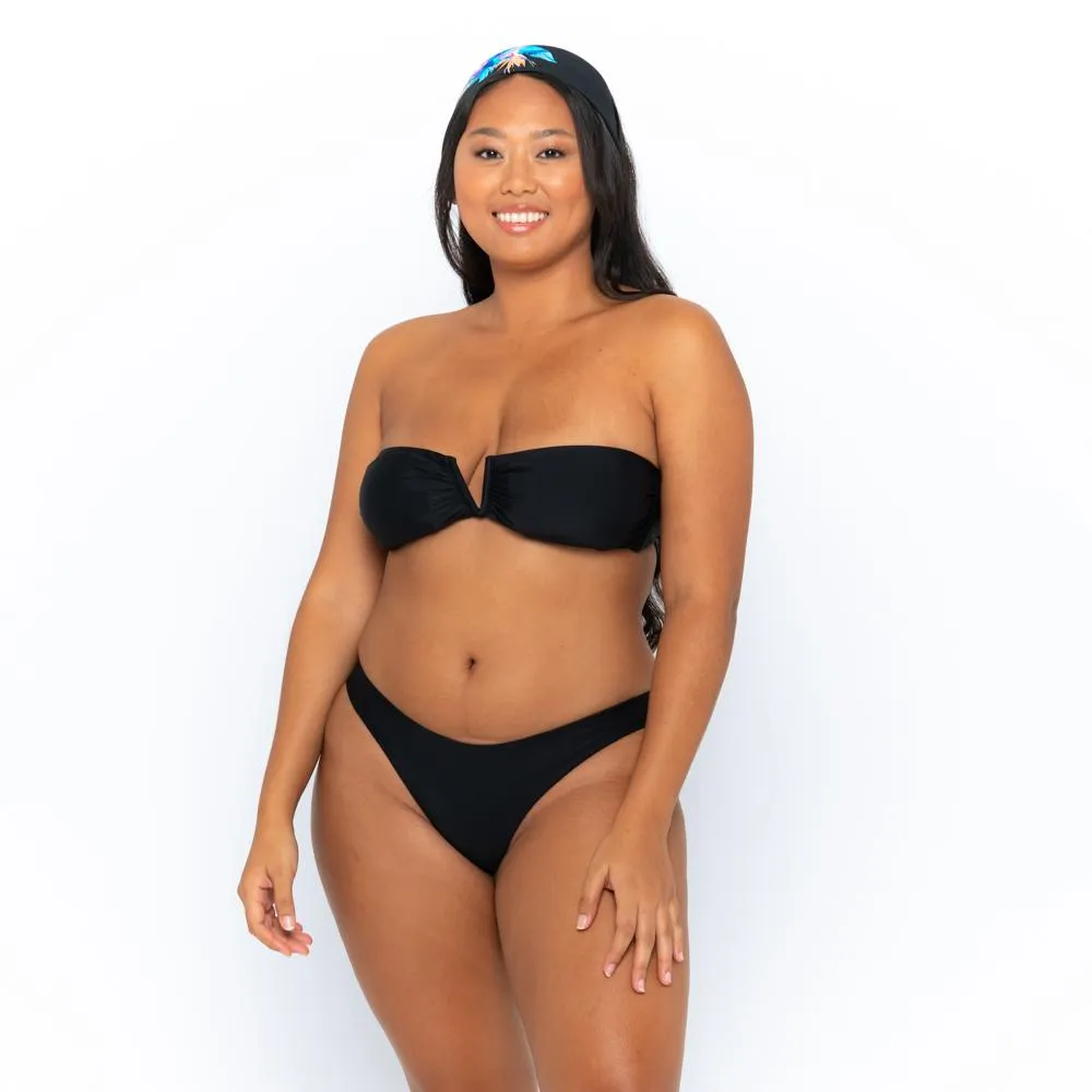Scarlett Bandeau Top - Black on Black