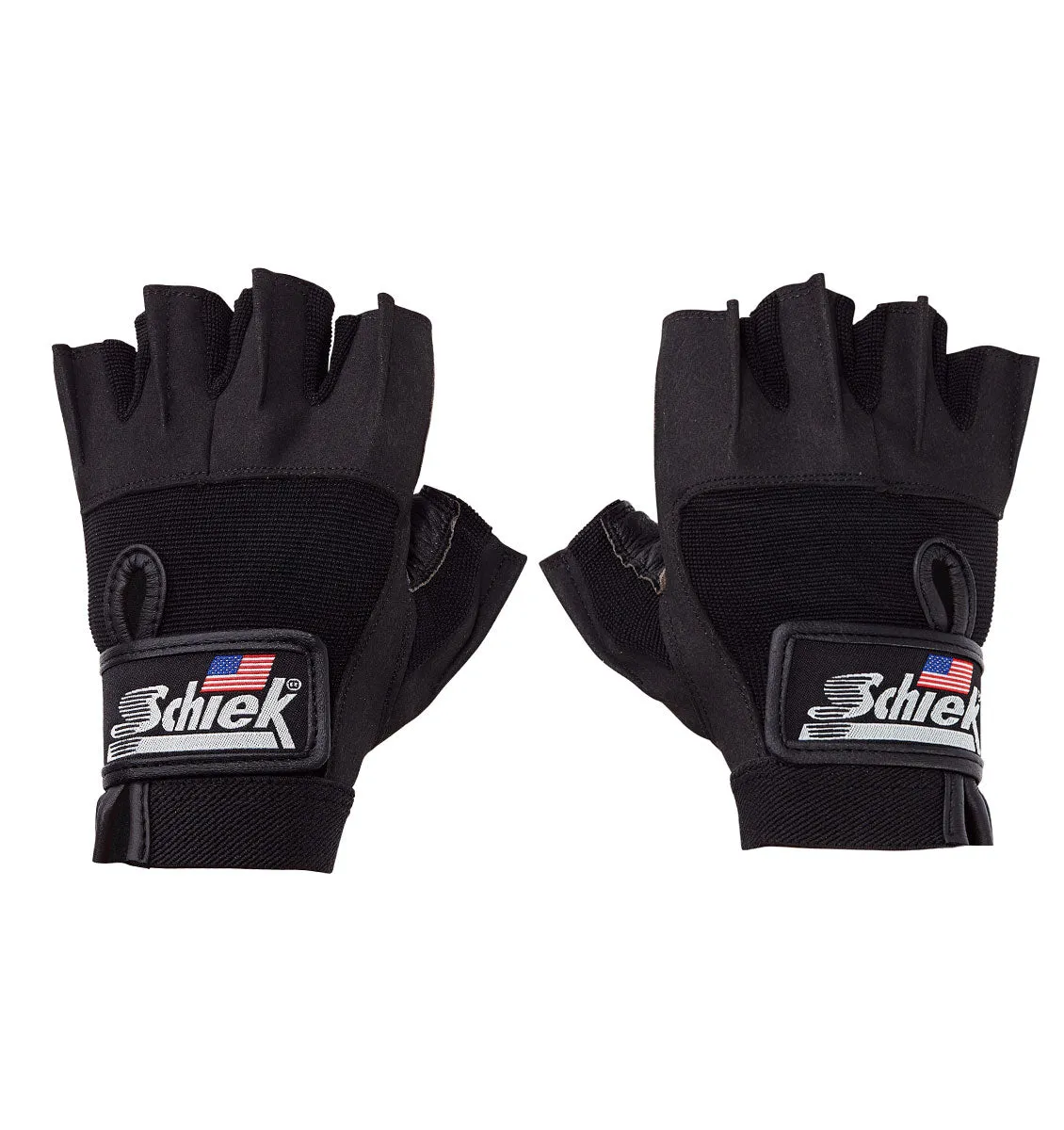 Schiek Premium Series "Gel" Weight Lifting Gloves - Black