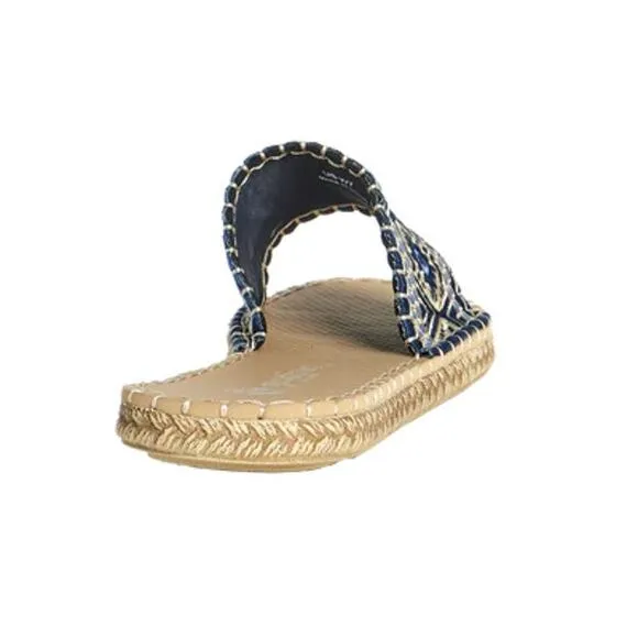 Sea Star Shoes Beachwear Womens Cabana Slide Peeples Song Boho Embroidered NWT