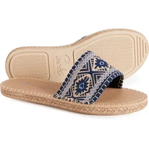 Sea Star Shoes Beachwear Womens Cabana Slide Peeples Song Boho Embroidered NWT