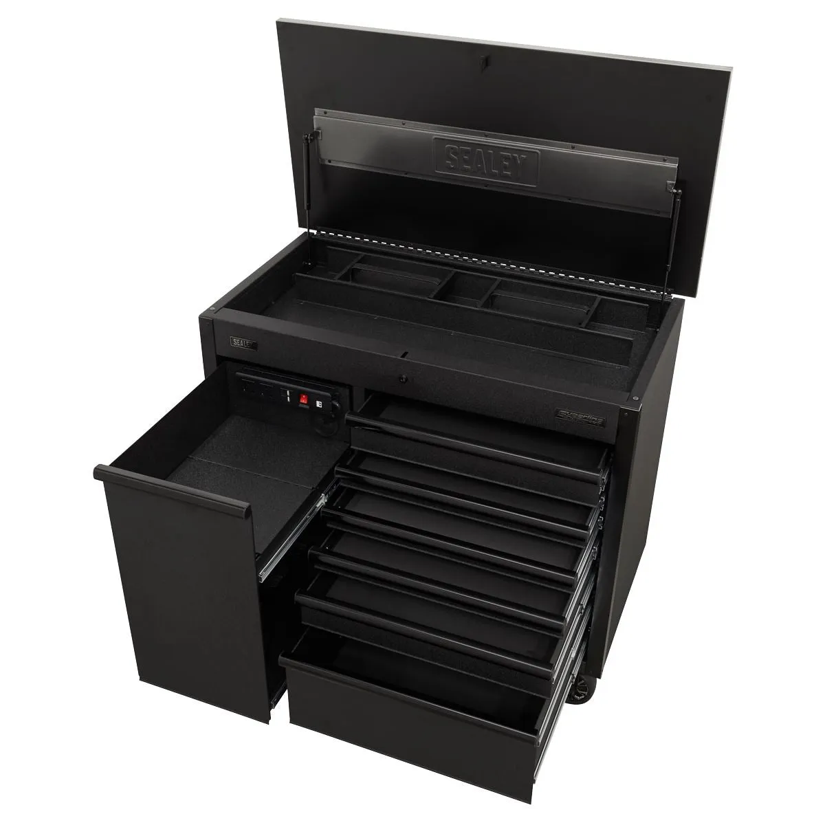 Sealey Superline Pro Mobile Tool Cabinet 1120mm with Power Tool Charging Drawer
