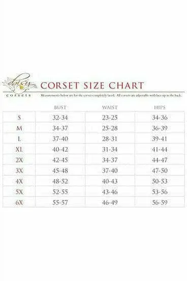 Sexy Black Cotton Overbust Corset