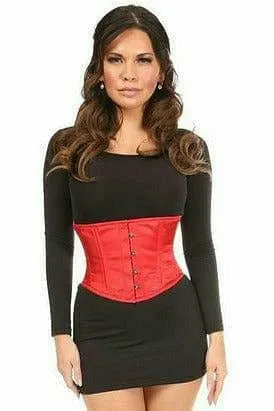 Sexy Red Satin Mini Cincher
