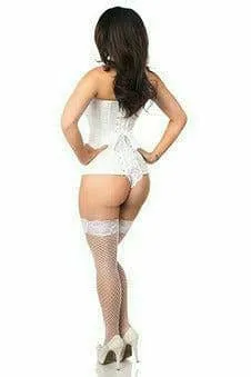Sexy White Brocade Corset