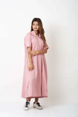 SHIRT DRESS - PINK