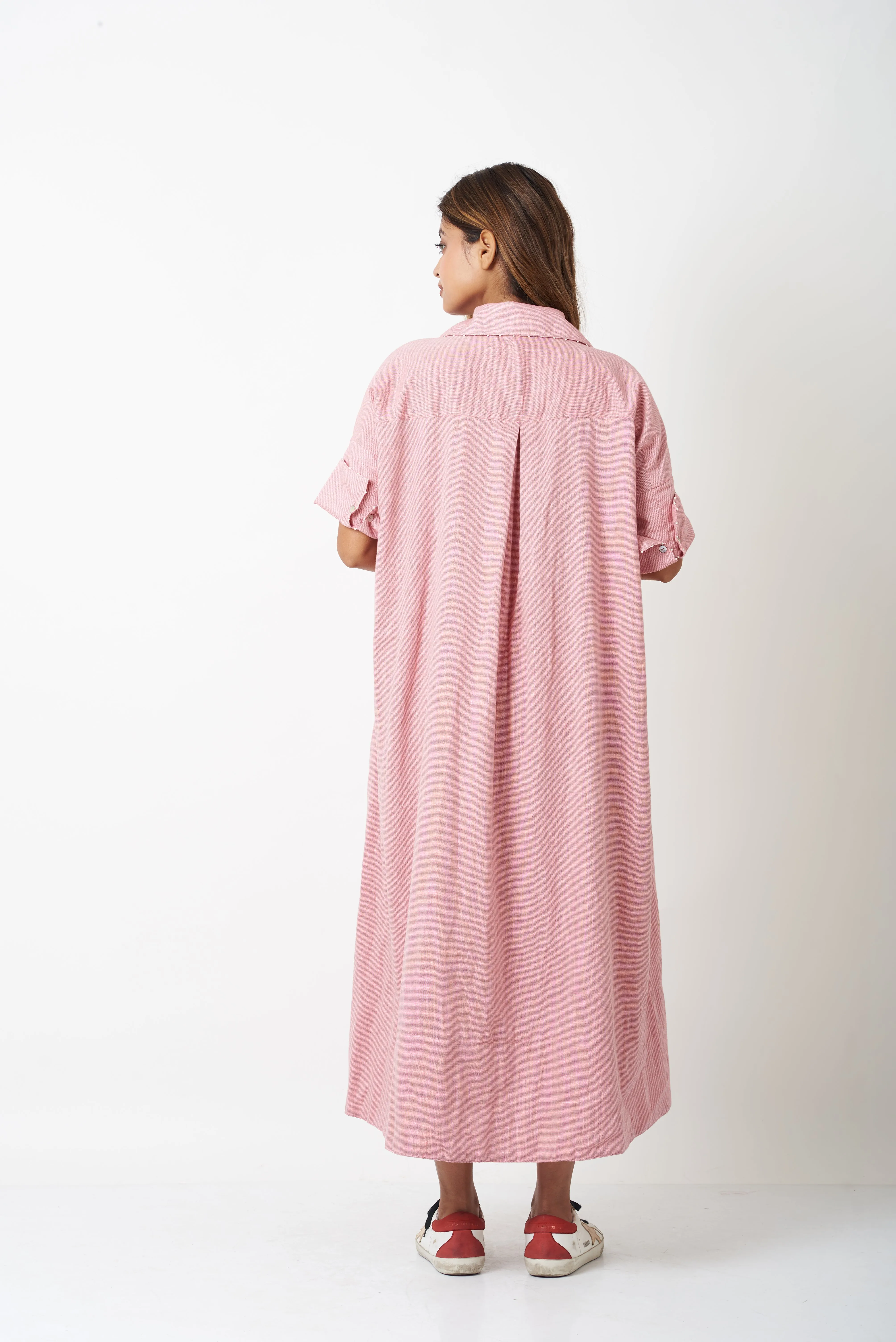 SHIRT DRESS - PINK