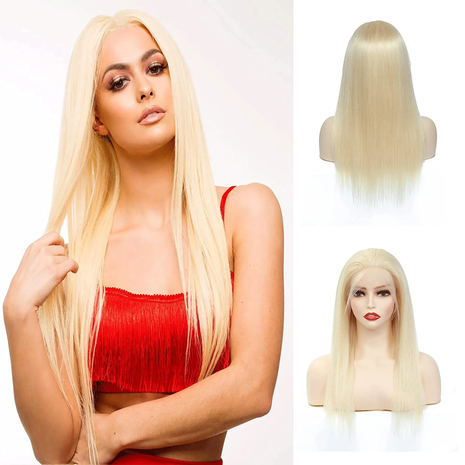 Short Bob 613 Human Hair Wig 4x4 HD lace Wig