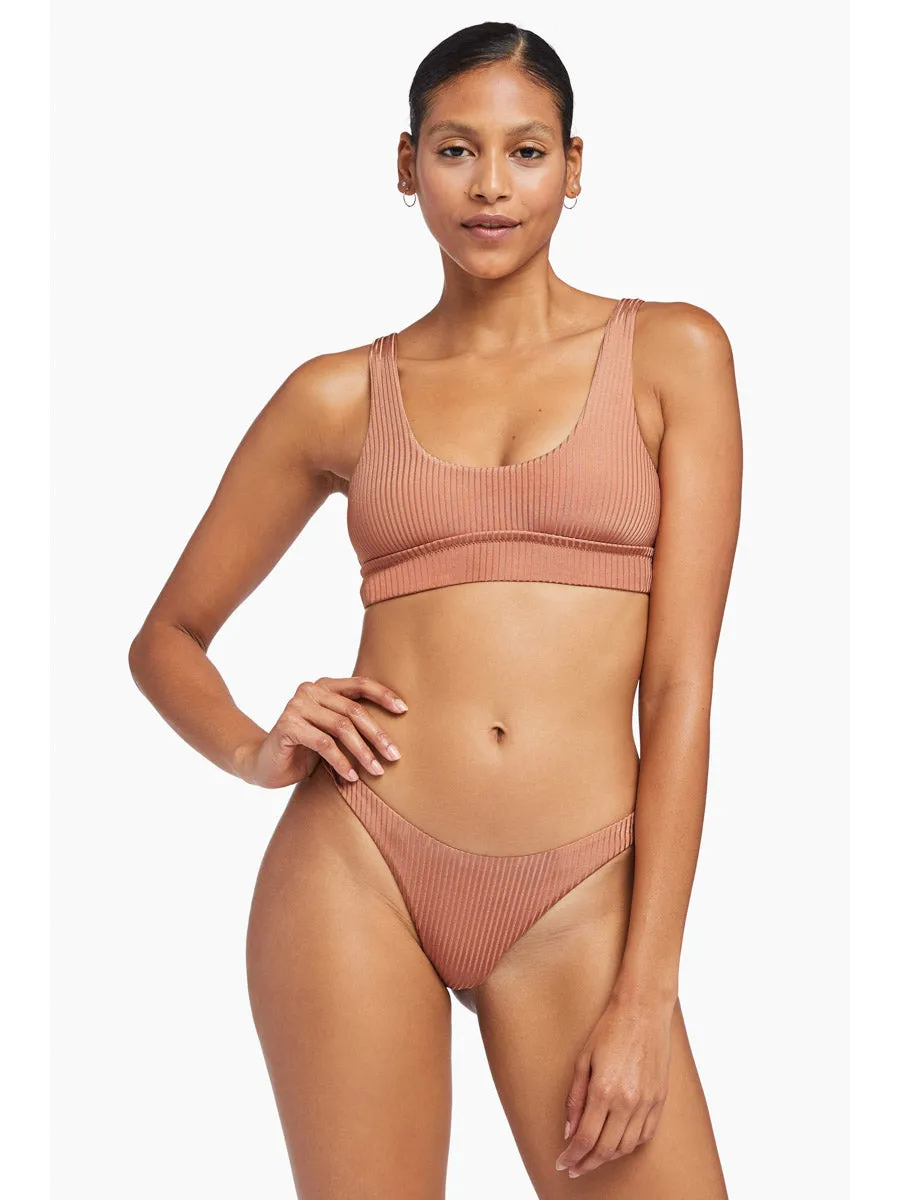 Sienna Tank in Pink Sands Shimmer Rib
