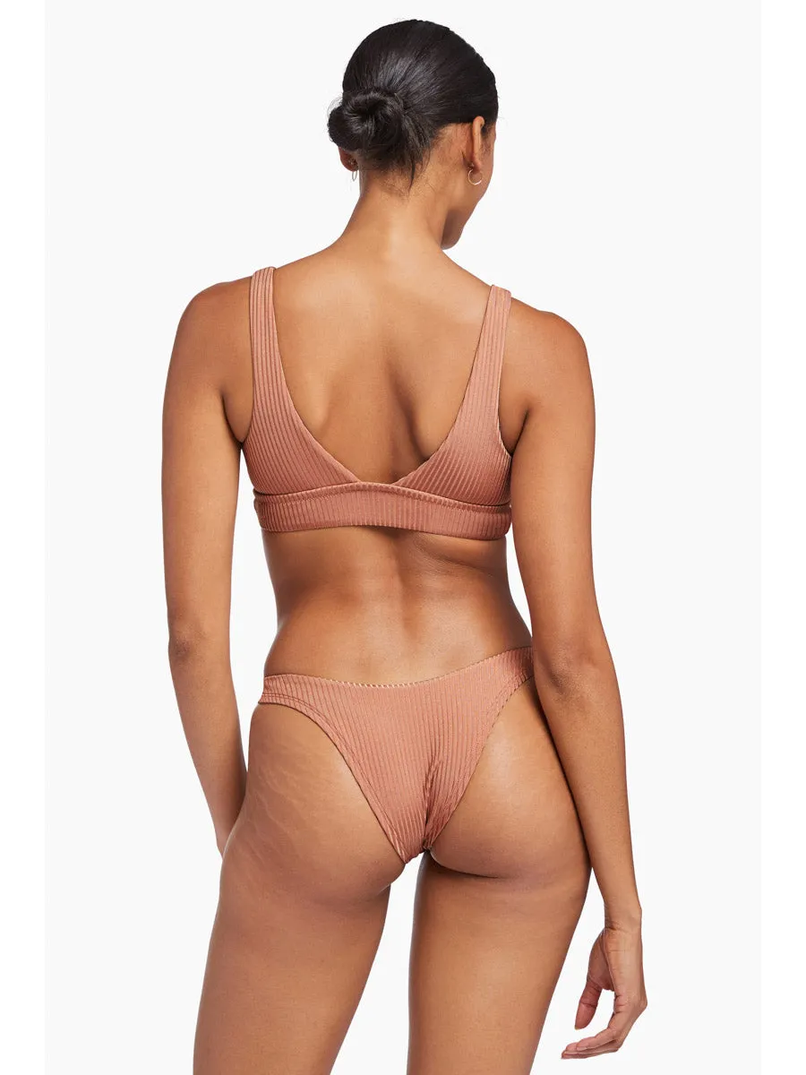 Sienna Tank in Pink Sands Shimmer Rib