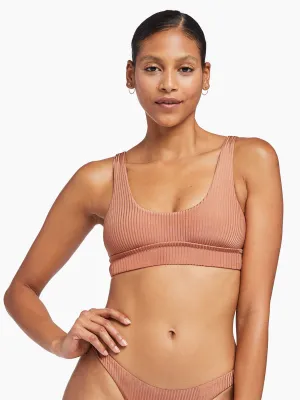 Sienna Tank in Pink Sands Shimmer Rib