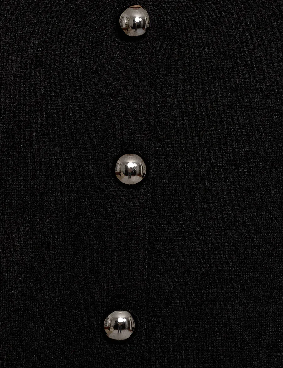 Silver Deco Buttons Cardigan