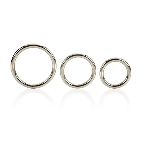 Silver Metal Ring Set